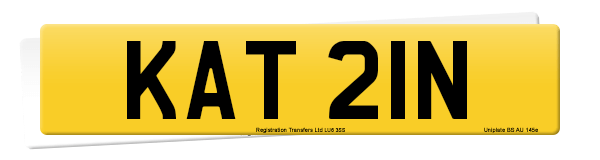 Registration number KAT 21N